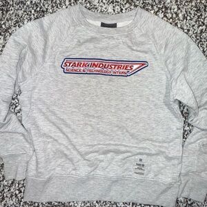 Marvel Gray Stark Industries Men's Crewneck Sweatshirt